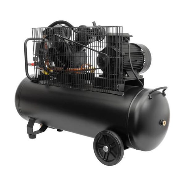 Компресор 100 л,&nbsp;3 кВт, 380 В, 10 aтм, 500 л/хв.,&nbsp;2 циліндри INTERTOOL PT-0013 PT-0013 фото