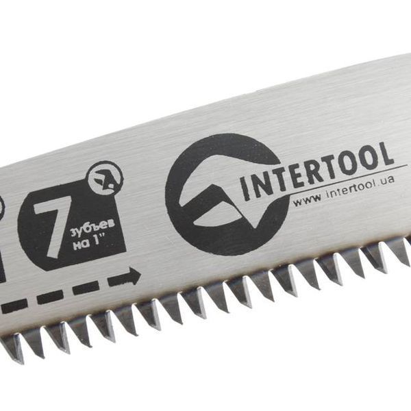 Ножовка садовая, складная 180 мм, 7 зуб/дюйм, тройная заточка INTERTOOL HT-3142 HT-3142 фото