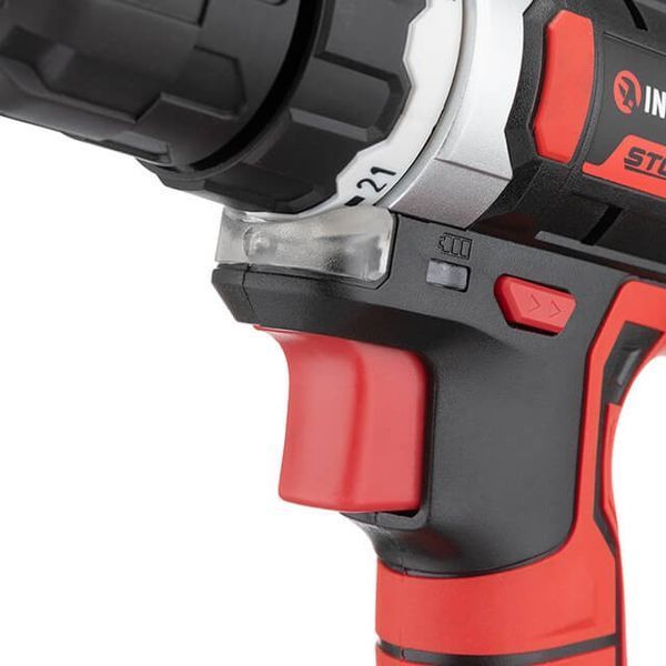 Дриль-шурупокрут&nbsp;акумуляторний Li-Ion 18 В, 25 Nm, 0-400/0-1500 об/хв., 2*2.0 Аг INTERTOOL WT-0314 WT-0314 фото