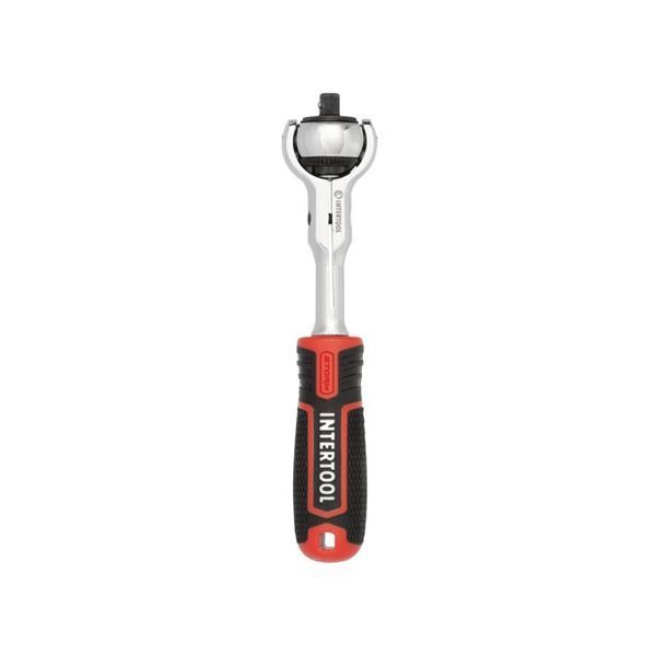 Рукоятка з храповим механізмом поворотна, 72 зуба 1/4 ", Cr-V STORM INTERTOOL ET-8007 ET-8007 фото