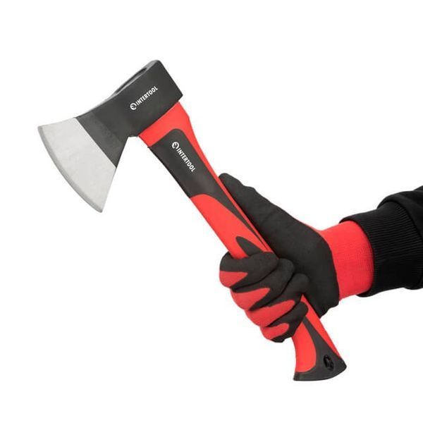 Топор 800 г, ручка из фибергласа INTERTOOL HT-0262 HT-0262 фото