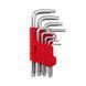 Набір ключів Г-подібних TORX з отвором 9 шт, Т10-Т50, CrV INTERTOOL HT-0604 HT-0604 фото 2