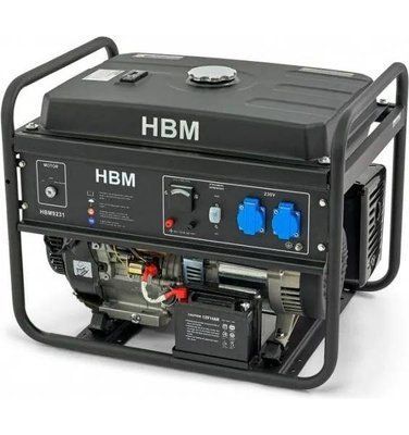 Генератор бензиновый однофазный HBM 9231, 5.5 Kw, с электростартером HBM-9231 фото