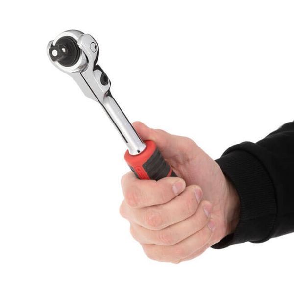 Рукоятка з храповим механізмом поворотна, 72 зуба 1/2 ", Cr-V STORM INTERTOOL ET-8009 ET-8009 фото