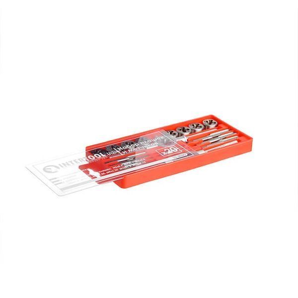 Набор плашек M3-M12 и метчиков M3-M12, 20 ед. INTERTOOL SD-8020 SD-8020 фото