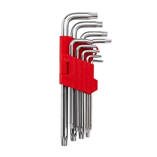 Набор ключей Г-образных TORX с отверстием 9шт, Т10-Т50, CrV, BIG INTERTOOL HT-0606 HT-0606 фото