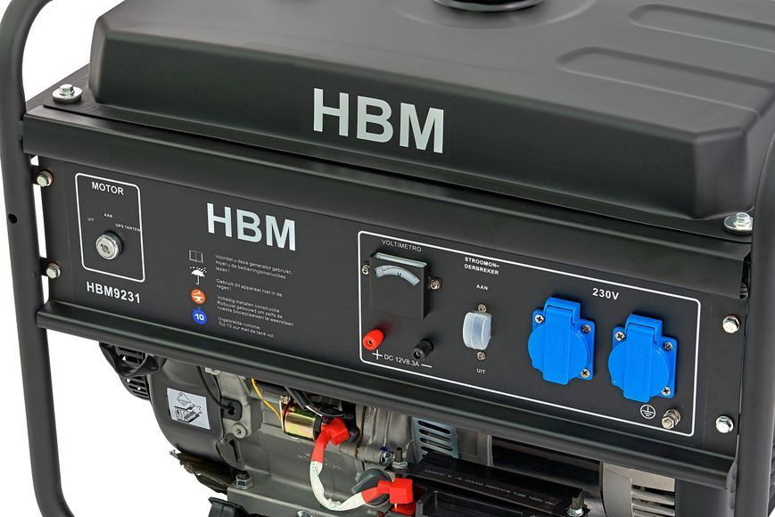 Генератор бензиновый однофазный HBM 9231, 5.5 Kw, с электростартером HBM-9231 фото