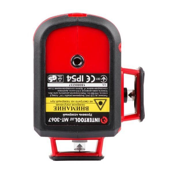 Рівень лазерний 360&deg;, 3 лазерні головки, зелений лазер INTERTOOL MT-3067 MT-3067 фото