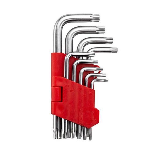 Набор ключей Г-образных TORX 9шт, Т10-Т50, CrV, Small INTERTOOL HT-0607 HT-0607 фото