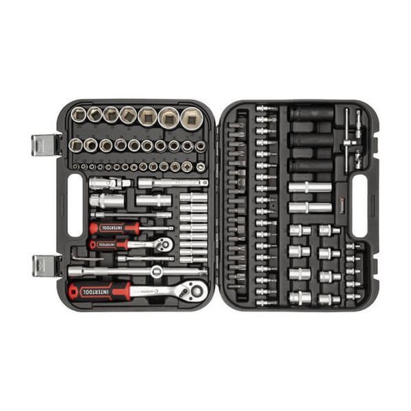Набір інструментів 1/2 "& 1/4" 111 од., Cr-V INTERTOOL ET-8111 ET-8111 фото