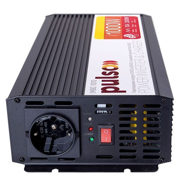 Преобраз. напряжения /Зарядн. уст-во PULSO IMBC-1010/12V-220V/1000W/10A/мод.волна/клеммы IMBC-1010 фото