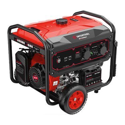 Генератор бензиновый 9/10 кВт, 400/230 В, DUAL POWER, бак 25 л, электро/ручной старт, медная обмотка, STORM INTERTOOL DT-1196 DT-1196 фото