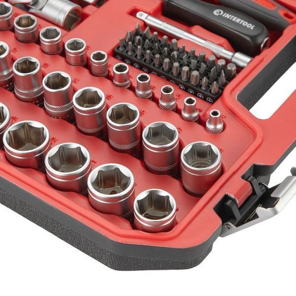 Набор инструментов 1/2" & 1/4" 72ед (ET-6072SP) INTERTOOL ET-9072 ET-9072 фото