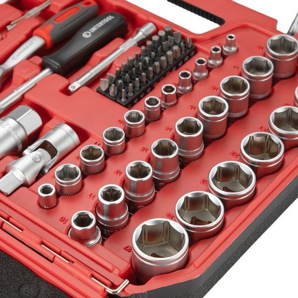Набор инструментов 1/2" & 1/4" 72ед (ET-6072SP) INTERTOOL ET-9072 ET-9072 фото