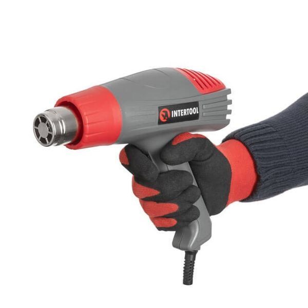 Фен технический&nbsp;2000 Вт, 2 режима, 400-600 &deg;С, 300-500 л/мин INTERTOOL DT-2416 DT-2416 фото