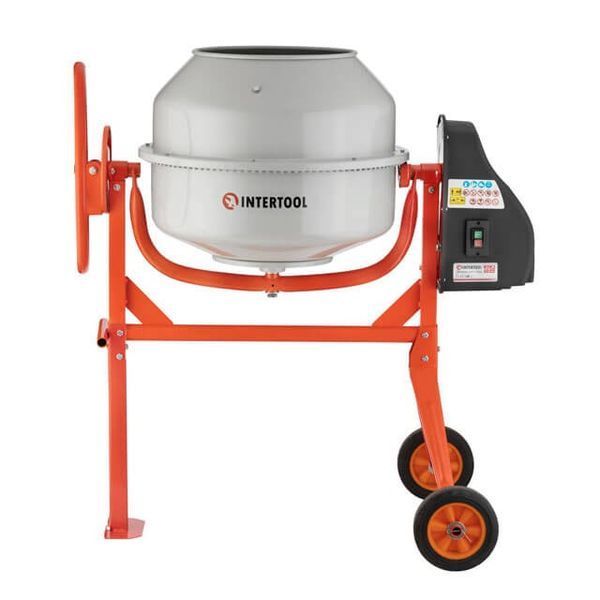 Бетонозмішувач 550 Вт, 125 л, 24-29 об/хв. INTERTOOL DT-9120 DT-9120 фото
