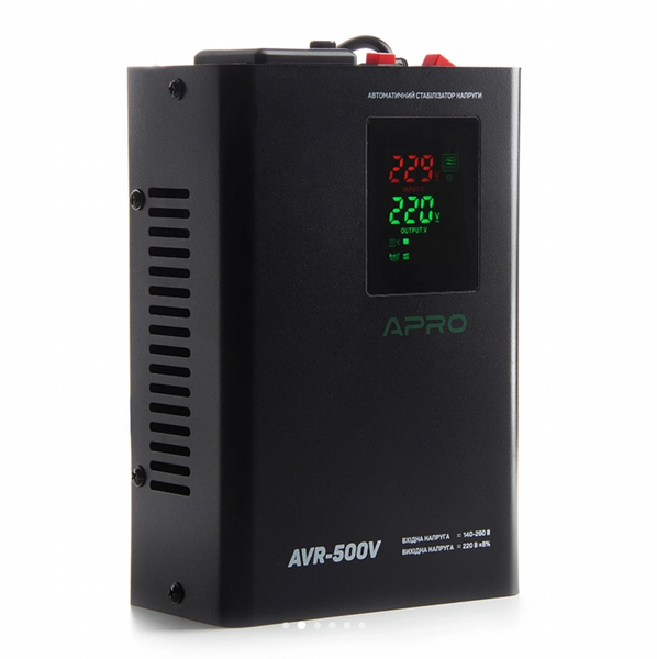 Стабілізатор напруги релейний AVR-500V, 400Вт APRO 852004 фото
