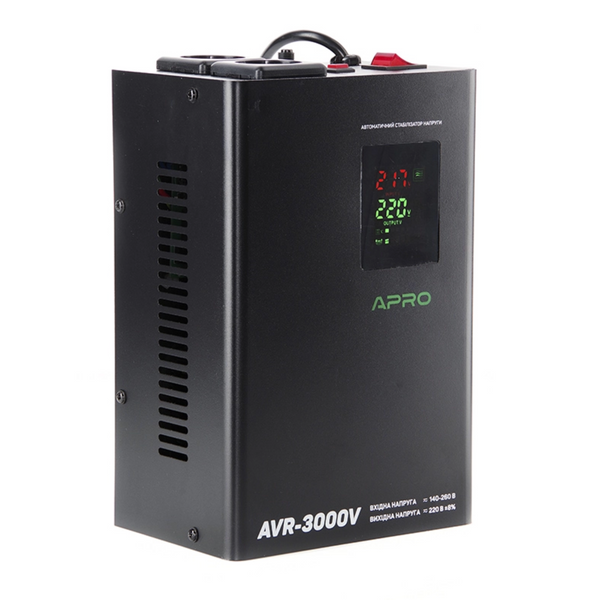 Стабілізатор напруги релейний AVR-3000V (підвісний) APRO 852022 фото