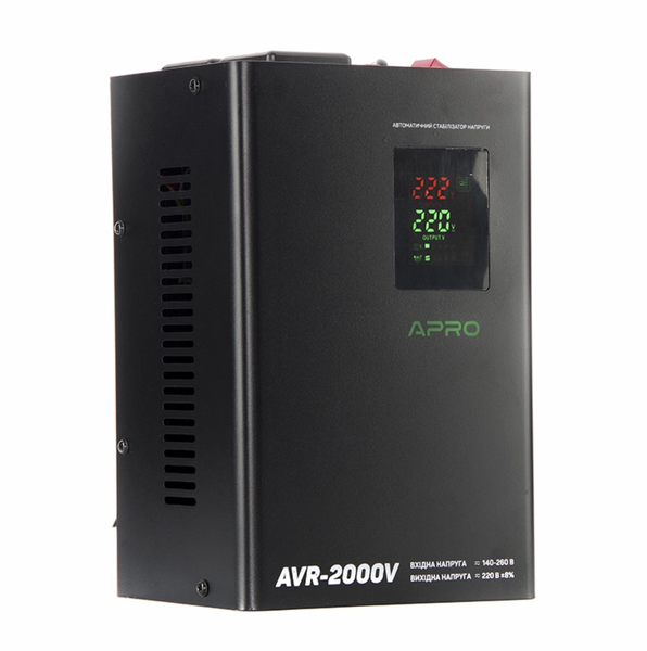 Стабилизатор напряжения релейный AVR-2000V (подвесной) APRO 852019 фото