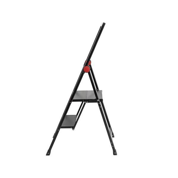 Лестница алюминиевая "Black Slim", 2 ступени, высота верхней ступени 456 мм, 150 кг&nbsp;STORM INTERTOOL LT-5002 LT-5002 фото