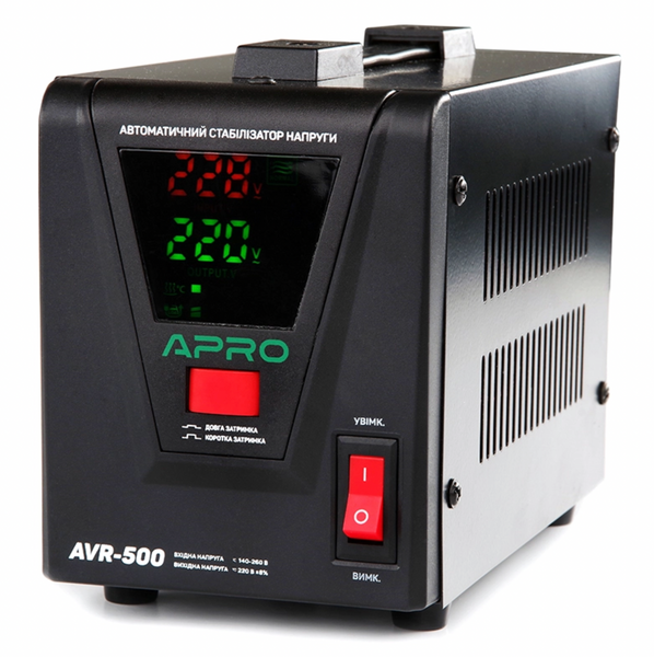 Стабилизатор напряжения релейный AVR-500, 400Вт APRO 852005 фото