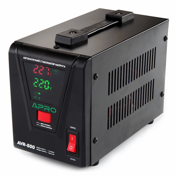 Стабилизатор напряжения релейный AVR-500, 400Вт APRO 852005 фото