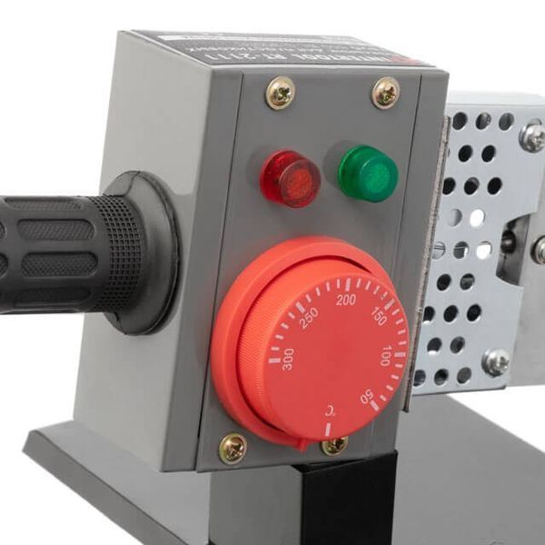 Паяльник для пластиковых труб, 850 Вт, 0-300&deg;C, насадки 20, 25, 32, 40, 50, 63 мм, металлический кейс INTERTOOL RT-2111 RT-2111 фото