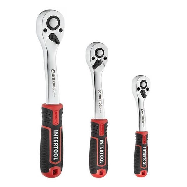Набор инструментов 1/2" & 3/8" & 1/4", 156 ед., Cr-V STORM INTERTOOL ET-8156 ET-8156 фото