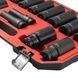 Набор головок ударных удлиненных 1/2", 15 ед., 10-32 мм, Cr-Mo, STORM INTERTOOL ET-8504 ET-8504 фото 4