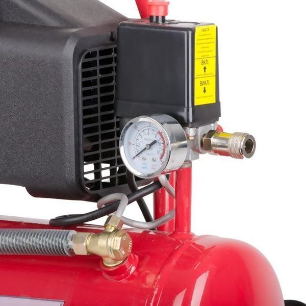 Компрессор 9 л, 0.75 кВт, 220 В, 8 атм, 160 л/мин INTERTOOL PT-0002 PT-0002 фото