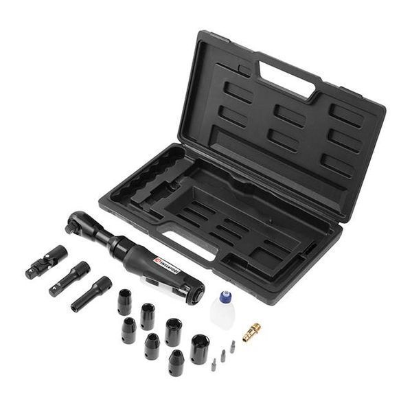 Гайковерт кутовий у кейсі + набір головок 1/2" INTERTOOL PT-1110 PT-1110 фото