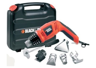 Фен технічний Black+Decker 1.8 кВт 560°С + аксесуари і кейс KX1693-QS фото