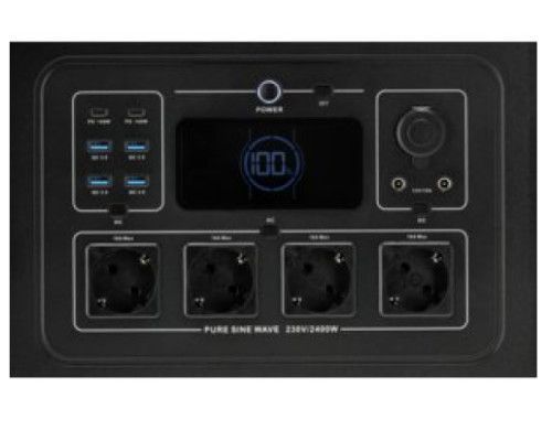 Портативная электростанция 2400Вт, 2232Вт*ч, 230В, AC, DC, USB-A, USB-C YATO YT-83095 YT-83095 фото