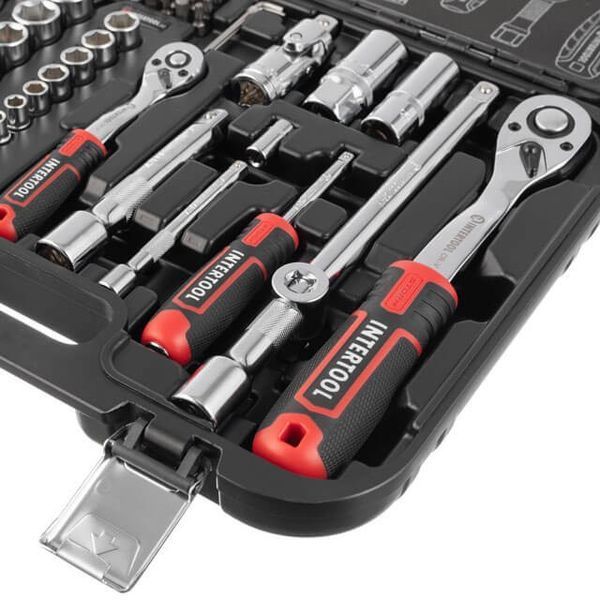 Набір інструментів 73 од.&nbsp;STORM, 1/2 ",&nbsp;1/4", Cr-V INTERTOOL ET-8073 ET-8073 фото