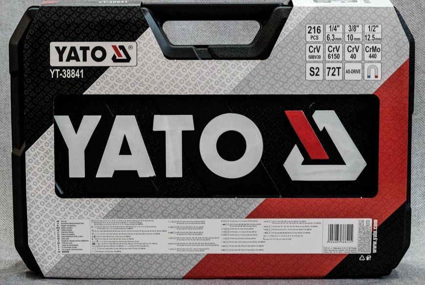 Професійний набір інструментів 216 од. YATO YT-38841 YT-38841 фото