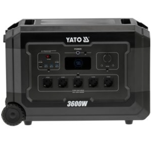 Портативная электростанция 3600Вт, 3072Вт*ч, 230В, AC, DC, USB-A, USB-C YATO YT-83096 YT-83096 фото