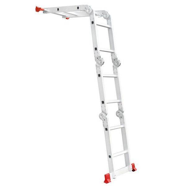 Лестница из алюминия, многофункциональная, трансформер, 4*2, 2,38м INTERTOOL LT-0028 LT-0028 фото