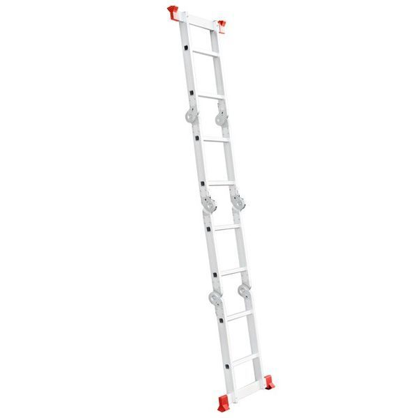Лестница из алюминия, многофункциональная, трансформер, 4*2, 2,38м INTERTOOL LT-0028 LT-0028 фото