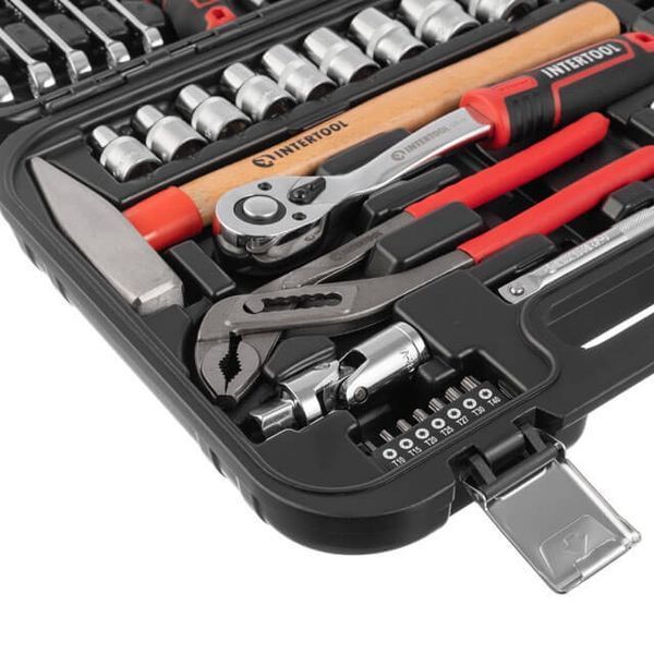 Набор инструментов 1/2" & 1/4", 56 ед., Cr-V INTERTOOL ET-8056 ET-8056 фото