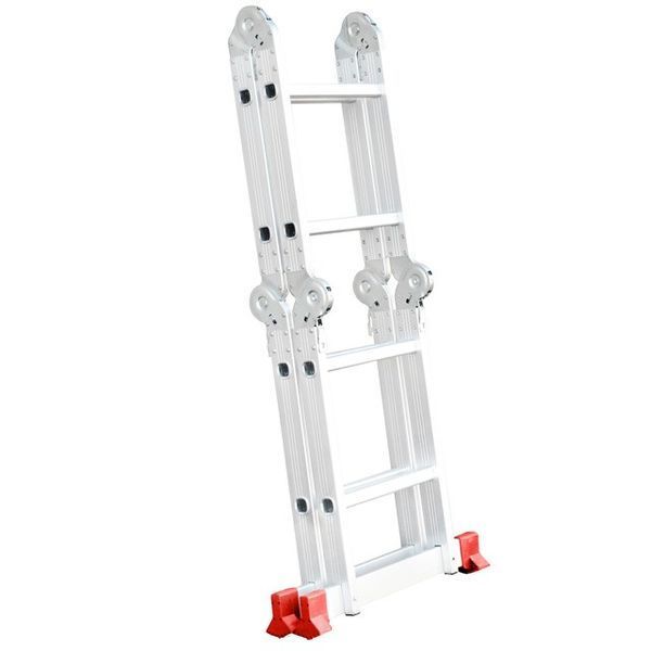 Лестница из алюминия, многофункциональная, трансформер, 4*2, 2,38м INTERTOOL LT-0028 LT-0028 фото