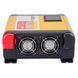 Перетворювач напруги PULSO/ISU- 600/12V-220V/600W/LCD/USB-5VDC2.0A/син.хвиля/клеми ISU-600 фото 4