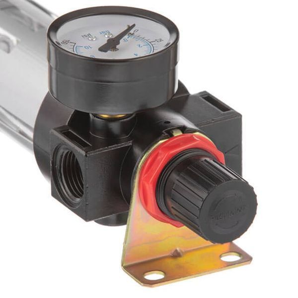 Фільтр для очищення повітря + редуктор у металі 1/2" INTERTOOL PT-1410 PT-1410 фото