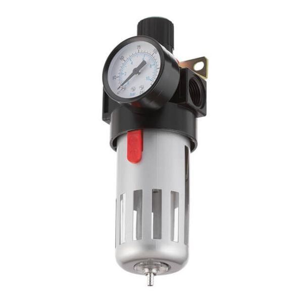 Фільтр для очищення повітря + редуктор у металі 1/2" INTERTOOL PT-1410 PT-1410 фото