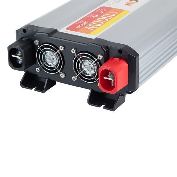 Перетворювач напруги PULSO/ISU-1500/12V-220V/1500W/LCD/USB-5VDC2.0A/син.хвиля/клеми ISU-1500 фото