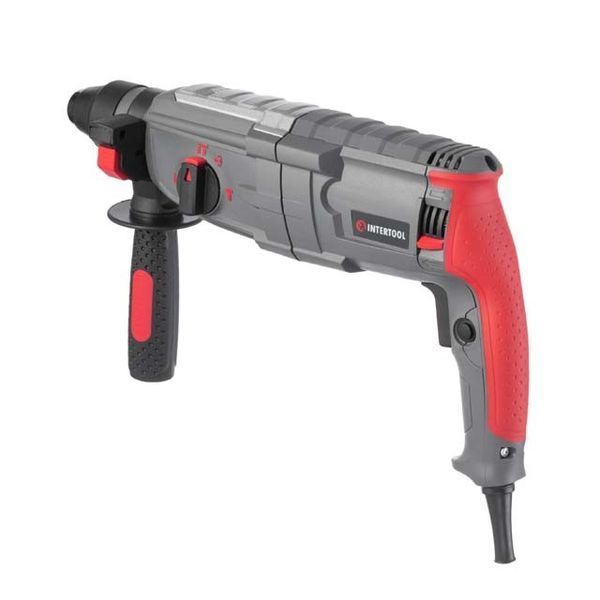 Перфоратор 1000 Вт, 3.5 Дж, 0-1300 об/хв, 0-5100 уд/хв, 3 режими, SDS plus INTERTOOL DT-0185 DT-0185 фото