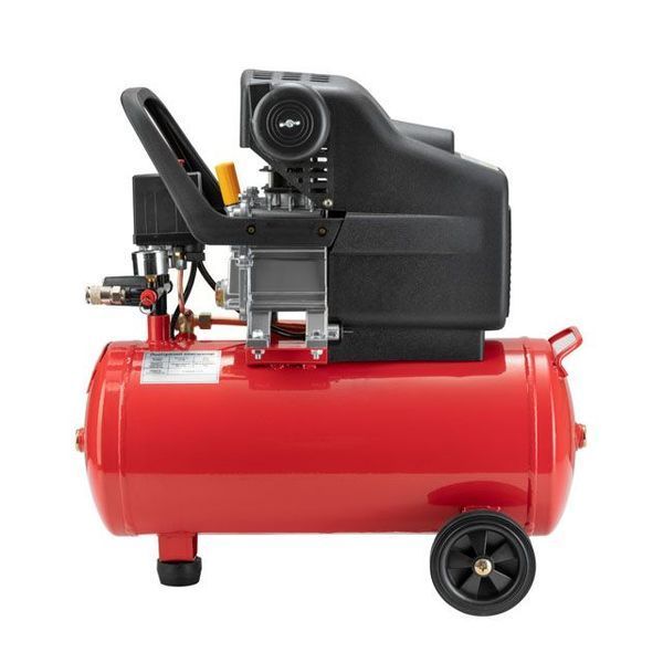 Компрессор 24 л, 1.2 кВт, 220 В, 8 атм, 205 л/мин INTERTOOL PT-0020 PT-0020 фото