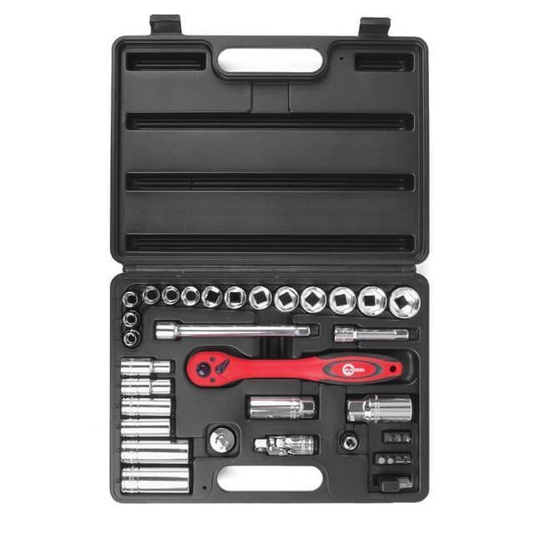 Набор инструментов профессиональный 39 ед. 3/8" CrV INTERTOOL ET-6039 ET-6039 фото