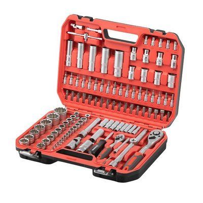 Набір інструментів 1/2" & 1/4" 110од, 12-гр INTERTOOL ET-9109 ET-9109 фото