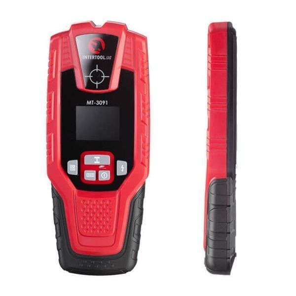 Детектор проводки, макс. глибина 10 см, кольоровий дисплей INTERTOOL MT-3091 MT-3091 фото