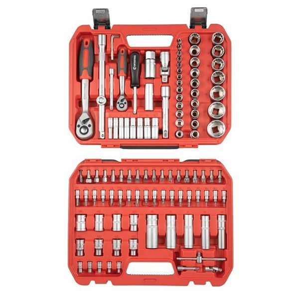 Набор инструментов 1/2" & 1/4" 110ед, 12-гр (ET-6108SP) INTERTOOL ET-9109 ET-9109 фото